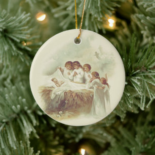Angels of Christ Ceramic Tree Decoration
