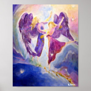 Angels of heaven Oils Poster