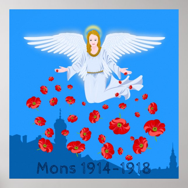 Angels of Mons – commemoration WWI Poster (Front)