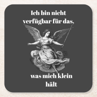 Angels of Unavailability Square Paper Coaster