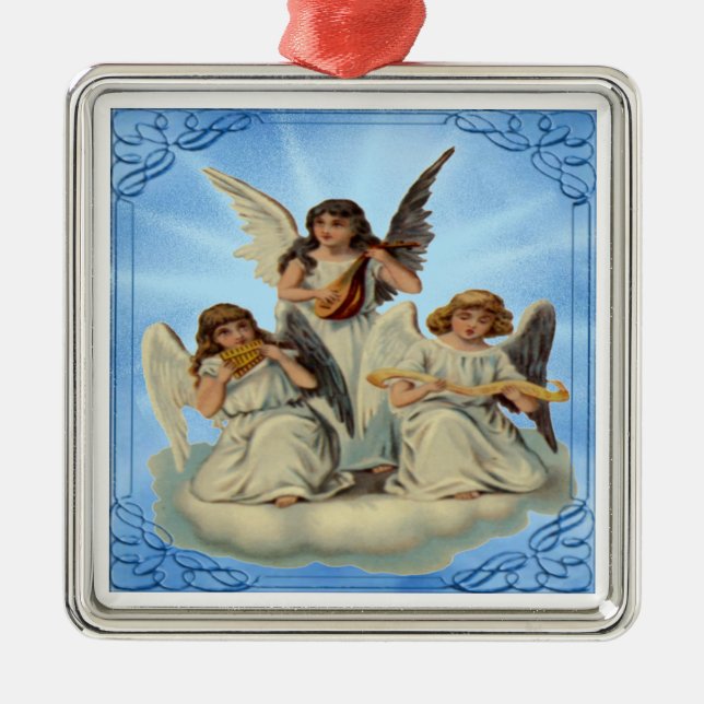 Angels On A Cloud Ornament (Front)