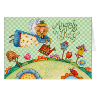 Angels on Duty - Greeting Card