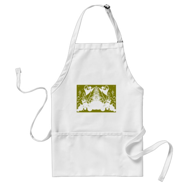 Angels on Green Standard Apron (Front)