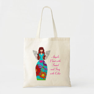 Angels Paint with Sound and Sing with Colour Tote Bag