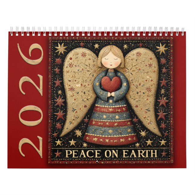 Angels –  Peace on Earth 2026 Calendar (Cover)
