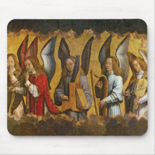 Angels Playing Musical Instruments Mouse Pad