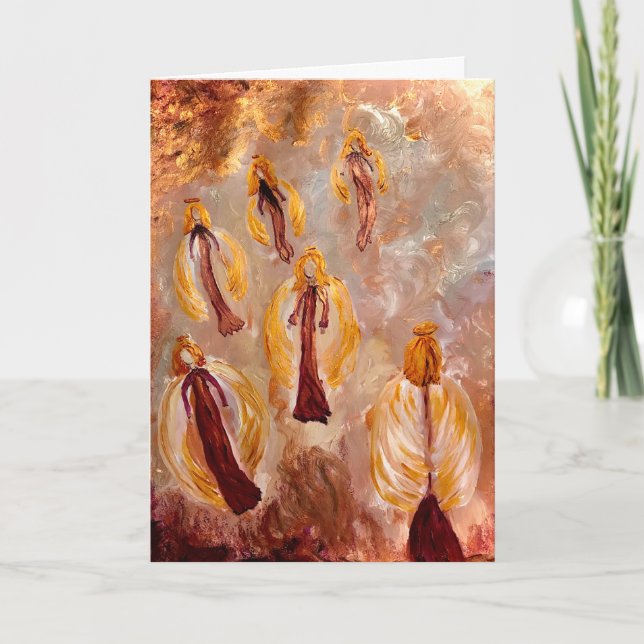 Angels Singing Holiday Card (Front)