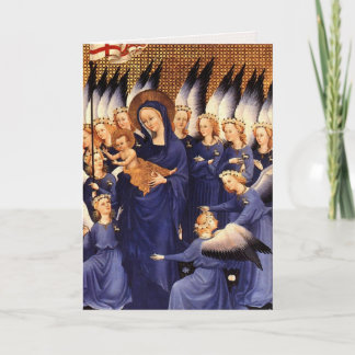 Angels Surrounding Virgin & Child - Wilton Diptych Holiday Card