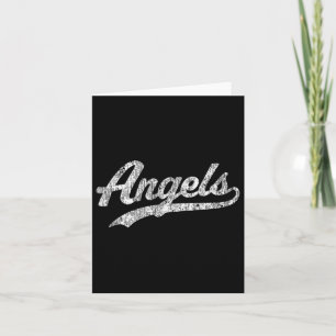 Angels T Shirt Vintage Sports Name Tee Design T-sh Card