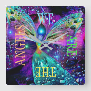 ANGELS  TIME WATCH LARGE CLOCK