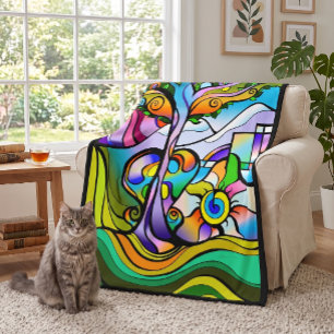 Angel's Tree Fleece Blanket