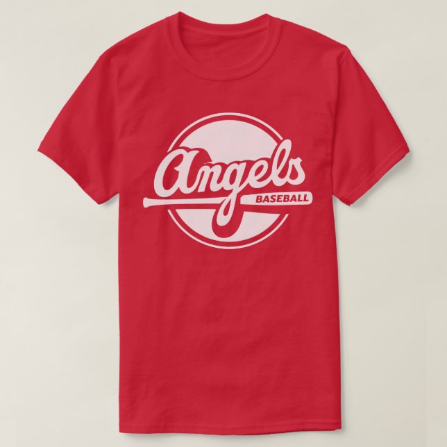 Angels Up to Bat T-Shirt (Design Front)