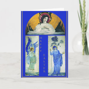 Angels & Virgin Easter Card