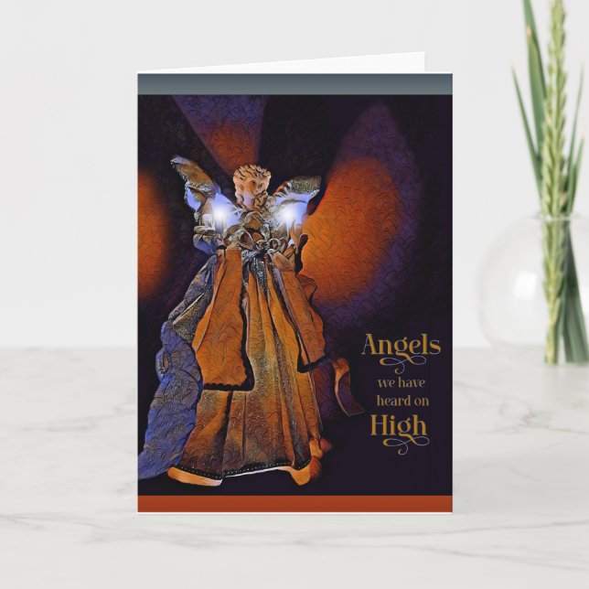 Angels We Have Heard on High - Blank Card (Front)