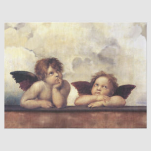 ANGELS / Winged Cherubs ,Clouds Raffaello Sanzio Tissue Paper