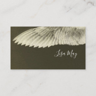 Angels Wings Sepia Grunge Business Cards