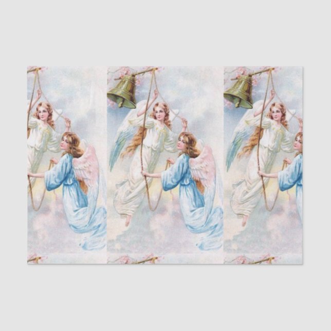 Angels  With Bell Tissue Paper (Front)