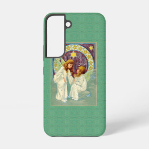 Angels With Stars Flowers  Samsung Galaxy Case