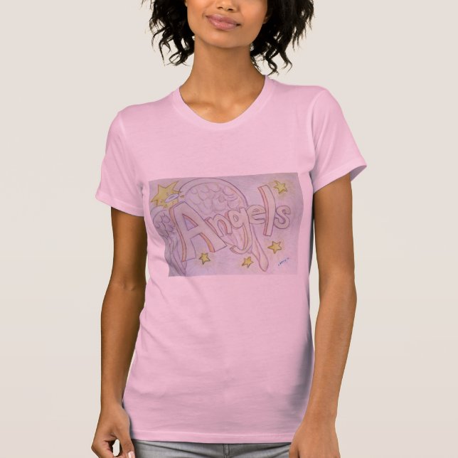 Angels Word Inspirational Custom Art Shirts (Front)
