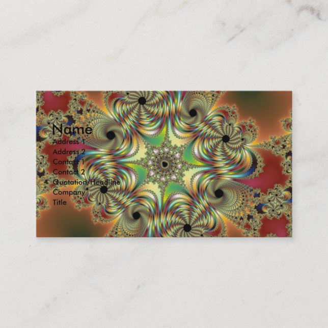 Angelus Fractal Business Card (Front)