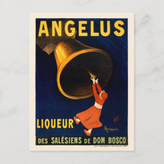 Angelus Liqueur France Vintage Poster 1907 Postcard
