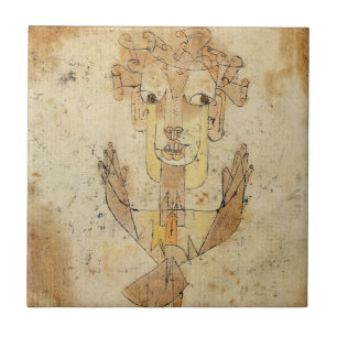 Angelus Novus by Paul Klee Tile