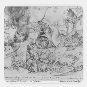 Anger, 1557 square sticker