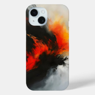 Anger Abstract Art iPhone 15 Case