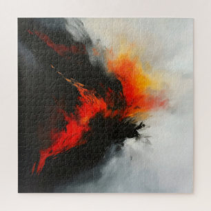 Anger Abstract Art Jigsaw Puzzle