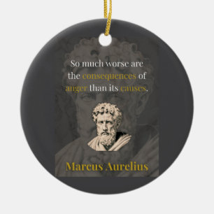 Anger Hurts You Most: Marcus Aurelius on Restraint Ceramic Tree Decoration