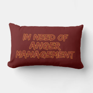 Anger Management custom colour pillow