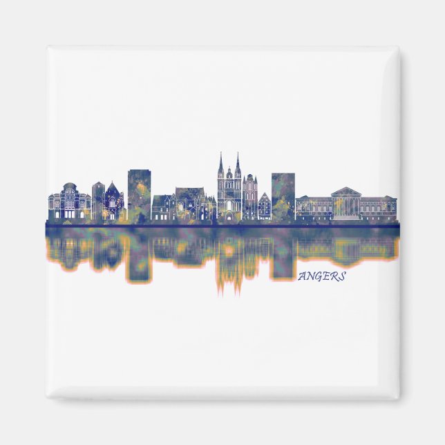 Angers Skyline Magnet (Front)