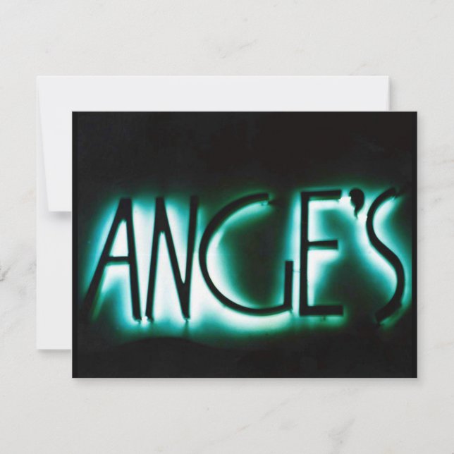 ANGE'S ANGELS PARTY INVITATION INVITE ANGE ANGEL (Front)