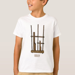 Angklung cartoon illustration T-Shirt