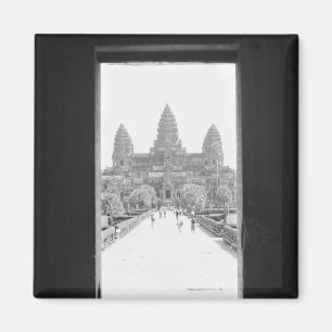 Angkor Cambodia, Angkor Wat Doorway View Magnet