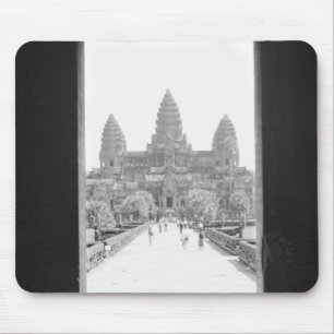 Angkor Cambodia, Angkor Wat Doorway View Mouse Pad