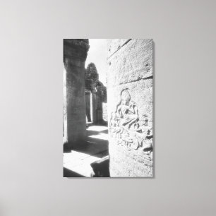 Angkor Cambodia, Apsara Carving The Bayon 2 Canvas Print