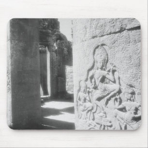 Angkor Cambodia, Apsara Carving The Bayon 2 Mouse Pad