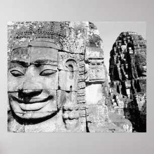 Angkor Cambodia, Heads The Bayon Poster