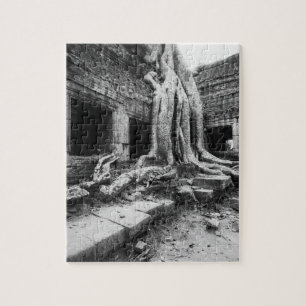 Angkor Cambodia, Ta Prohm Tree Jigsaw Puzzle
