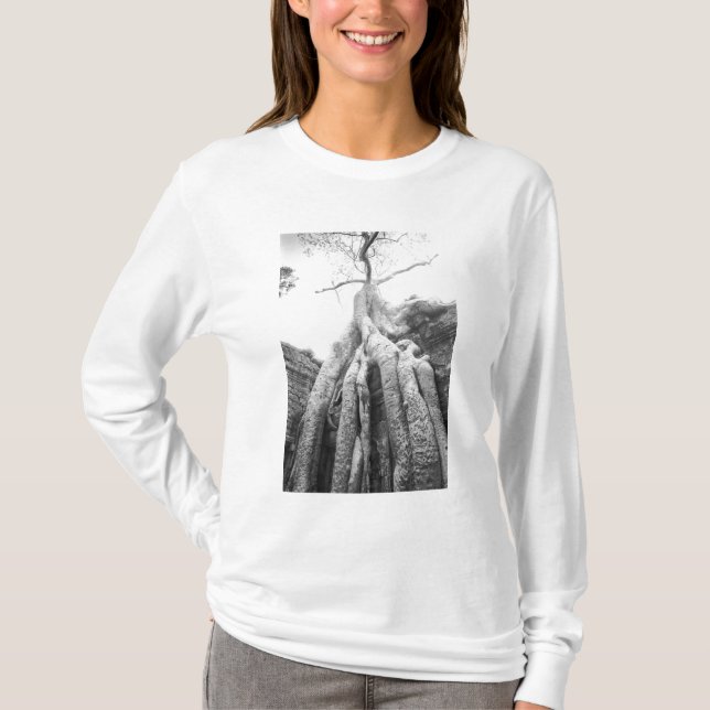 Angkor Cambodia, Tree Ta Prohm T-Shirt (Front)