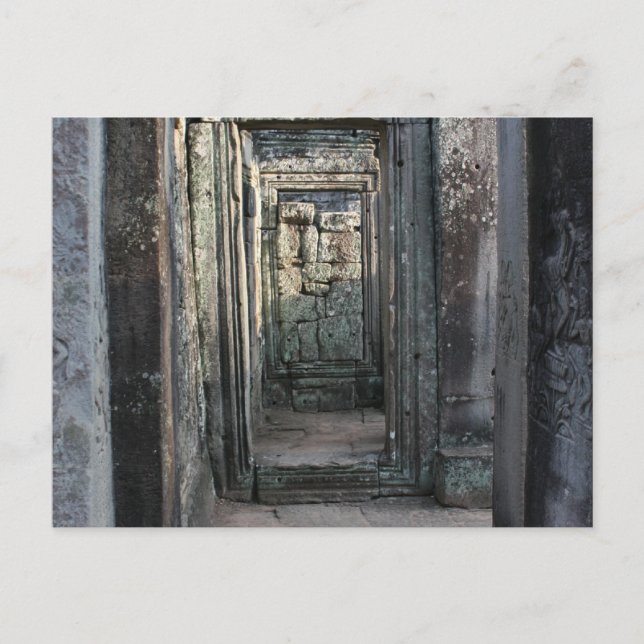 angkor prohm doors postcard (Front)
