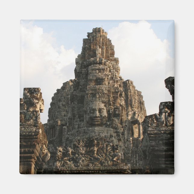 angkor stone face magnet (Front)