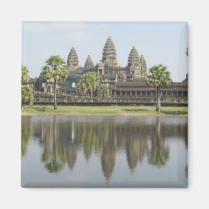 angkor temple reflections magnet
