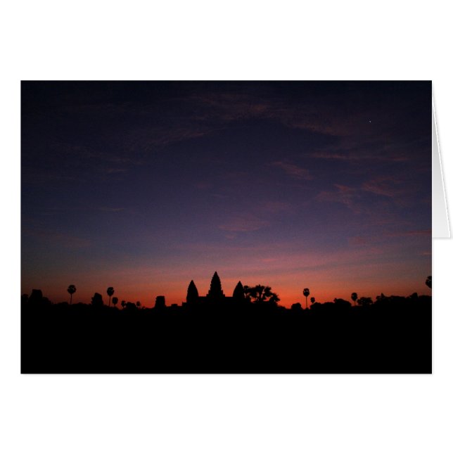 Angkor Wat at Sunrise (card) (Front Horizontal)