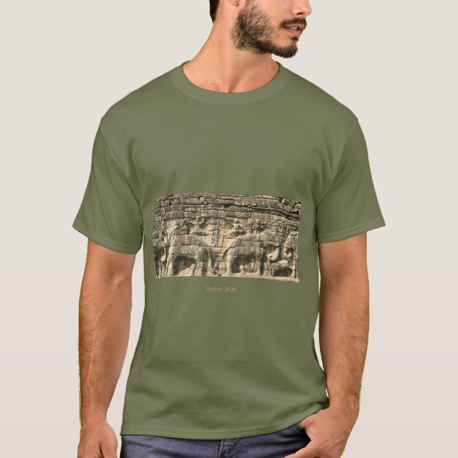 Angkor Wat, Bas Relief. T-Shirt (Front)