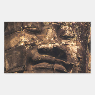Angkor Wat Buddha Rectangle Sticker