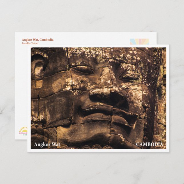 Angkor Wat Buddha Totem – Travel Postcard (Front/Back)
