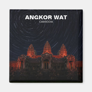 Angkor Wat Cambodia at Night Magnet