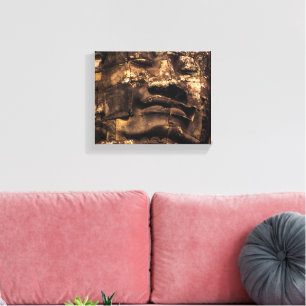 Angkor Wat Cambodia Buddha Totem - Canvas Wall Art